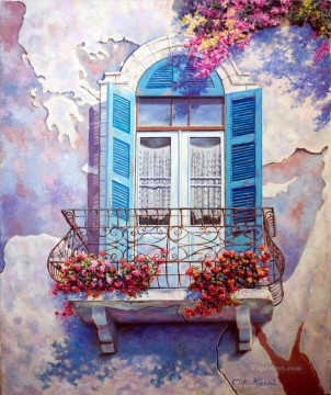  flowers painting - Mediterranean 25 Impressionism Flowers